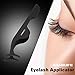 FAMILIFE False Eyelashes Extensions Applicator Stainless Steel Eyelash Tweezers for Eyelashes Application and Removal,Black