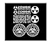 ZOMBIE OUTBREAK RESPONSE TEAM VEHICLE Decal Vinyl Sticker SET of 8 (package come with Zombie Hunter Permit Decal)