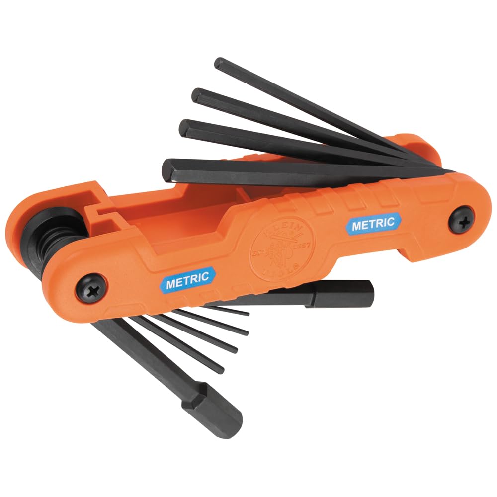 Klein Tools 70550M Pro Folding Hex Key Set, 10-Key