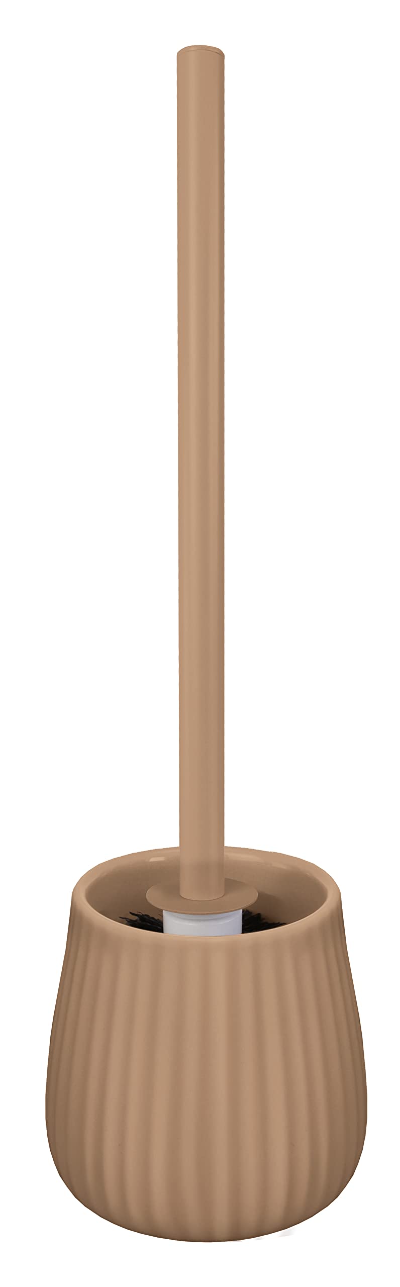 KW Luxury Ceramic/Porcelain/Stoneware Toilet Brush and Holder (Cappucino)