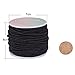 BENECREAT 3mm 20 Yards Elastic Cord Stretch Thread Beading Cord Fabric Crafting String (3mm, Black)