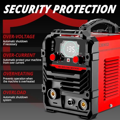 DEKOPRO 220 Volt MIG/Lift TIG/Stick 3 in 1 Inversor Welding Machine IGBT Portable Kit with MIG Welding Torch for Owners and DIY Enthusiasts