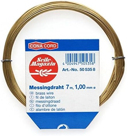 17 M BRASS WIRE ROPE Diameter 1.0 mm