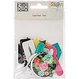 Carpe Diem Decorative Shaped Plastic Clips 16/Pkg-