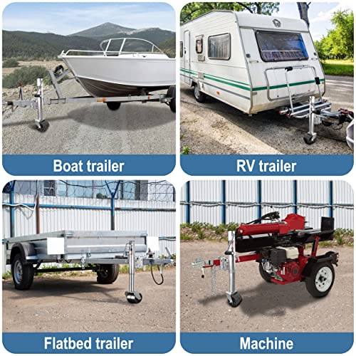thumbnail image 2 of Buy Aukayne Swivel Trailer Jack, Heavy Duty Boat Trailer Jack With 6 Dual Wheels 12 Lift 2000 Lbs 2 of 12