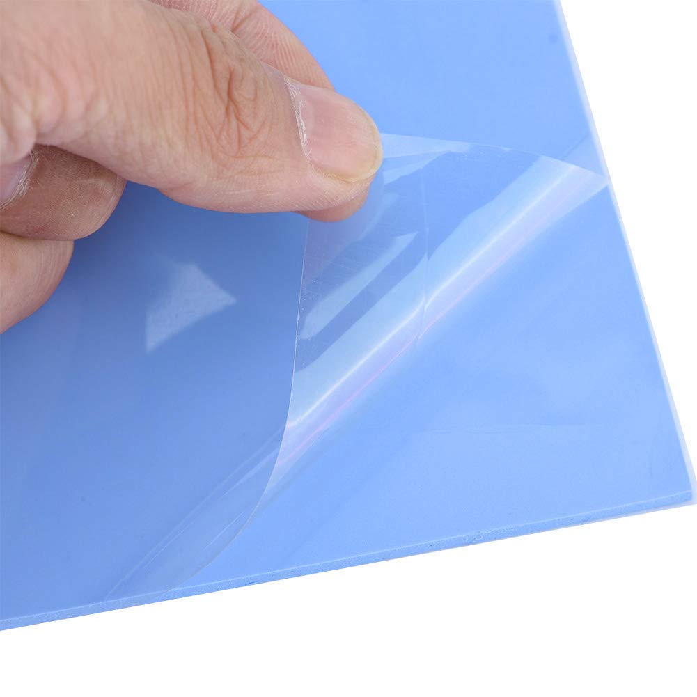 CPU Thermal Silicone Pads, Cooling Conductive Silicone Pad, Low Viscosity, 100mm x 100mm x 3mm, for Control Boards, Electronic Devices, Automatic Machines