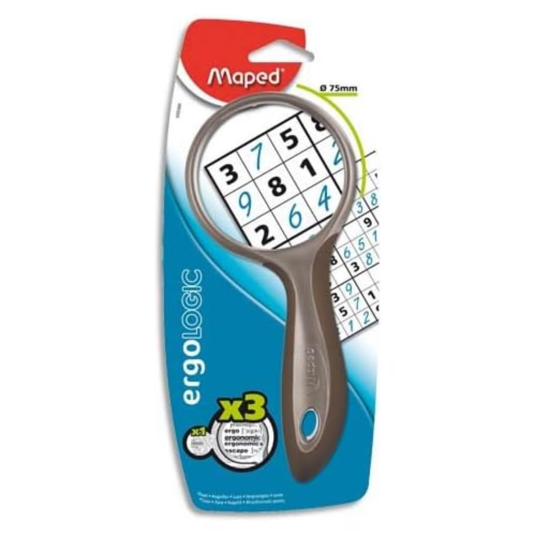 Maped Magnifying Glass Diameter 75 mm Multi-Coloured Set of 10