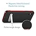 iPhone X Case Herringbone with Flexible Inner Protection and Reinforced Hard Bumper Frame +Magnetic Kickstand for Apple iPhone X (Black and red)