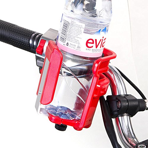 KiWAV Magazi red drink beverage cup tumbler holder for motorcycle ATV scooter