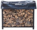 Woodhaven The 4 Foot Firewood Log Rack with Cover
