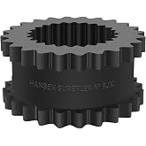 AUTOJARE 9J Coupling Insert EPDM Rubber Spider (9JE) Solid Design, 3" Length, 6" OD, 2340 in-lb Torque, 3750 RPM