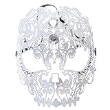 Sexy Skull Face Masquerade Masks Mardi Gras Costumes with Rhinestones