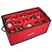 Christmas Ornament Storage Container Organizer with 2 Removable Trays and 30 XL Decoration Storage Compartments (22.5