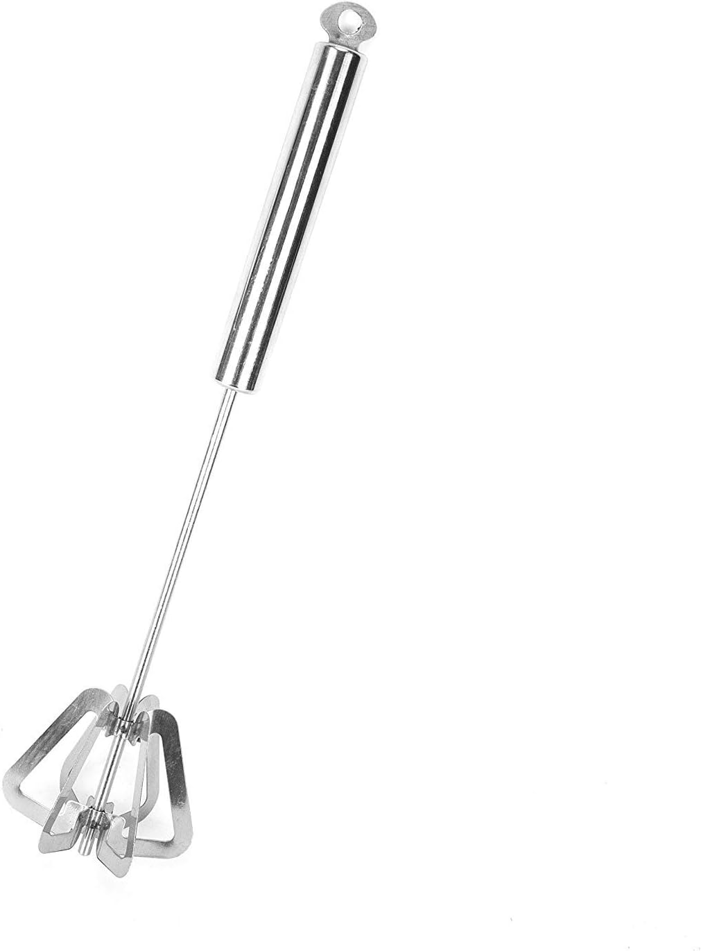 Multikart Egg Whisk Stainless Steel Hand Push Whisk Blender for Home Versatile Tool for Egg Beater, Milk Frother, Hand Push Mixer Stirrer - Kitchen Utensil for Blending, Whisking, Beating & Stirring
