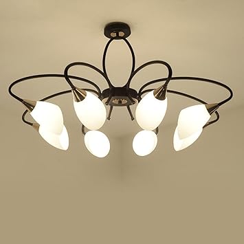 Amazon Com Chandelier Country Style Led Ceiling Light Creative