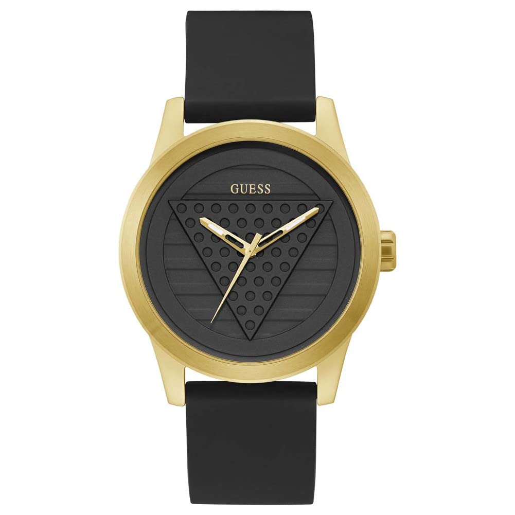 GUESS Men Analogue Quartz Watch with Silicone Strap GW0200G1