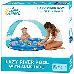 SunSmart Lazy River Kiddie Pool with Two Toy