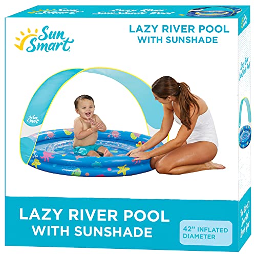 SunSmart Lazy River Kiddie Pool with Two Toy