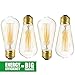 4-Pack Vintage Edison Light Bulbs, 40W E26/E27 Base Dimmable Replacement Vintage Incandescent Light Bulbs, Antique Squirrel Cage Lights, 110V, Pendant Ceiling Chandelier Antique Exposed Filament, HOM