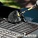 Black Ultra Stiff Spinning Cleaning BBQ Grill Brush - Rust Remover - Cordless Drill Scrub Brushes for Cleaner Results - Industrial Cleaning Tools - No Wire Brush for Drill - Stainless Steel Scrubber