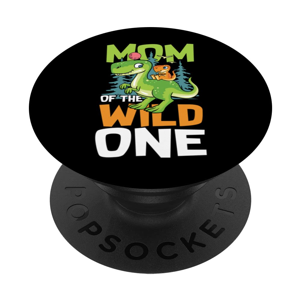 Dino Mom - Dino Dinosaur for a Mommy Mother Mom PopSockets Swappable PopGrip