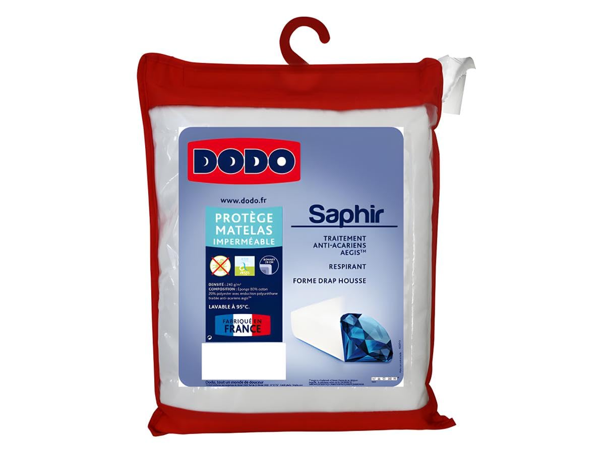 Dodo Mattress Protector 27078140 Sapphire 190 x 140 cm White