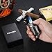 Lighter, Triple 3 Jet Flame Refillable Butane Torch Lighter with Punch
