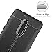 NALIA Leather Look Case Compatible with Nokia 5, Silicone Ultra-Thin Protective Phone Cover Rubber-Case Premium Gel Soft Skin, Shockproof Slim Back Bumper Protector Smartphone Back-Case Shell - Black