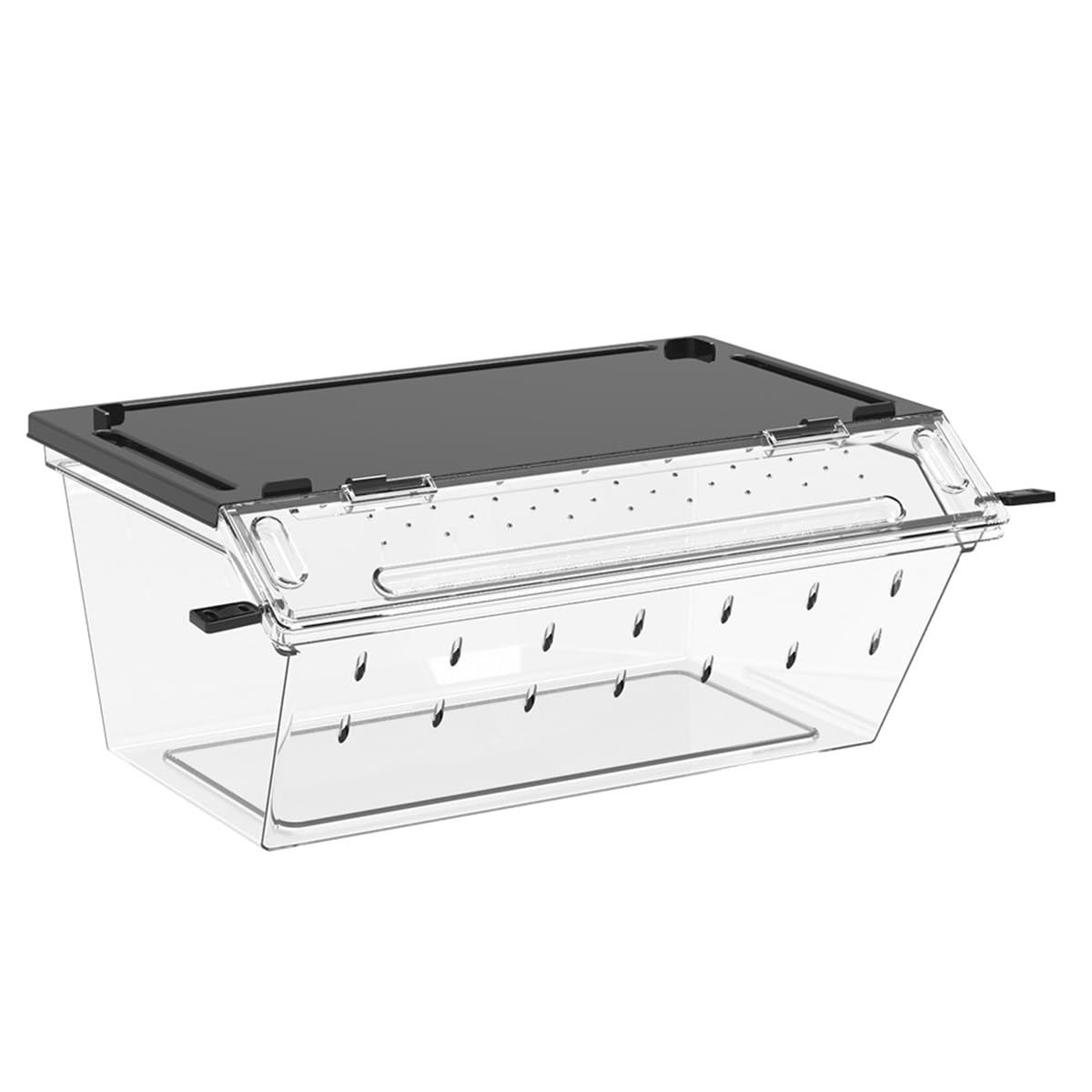NUZAMAS Reptile Breeding Container Terrarium Lizard Habitat Cage Mini Containers Clear Container Plastic Breeding Box Reptile Container Display Box
