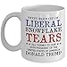 Liberal Tears Mug - Sweet Warm Cup Of Liberal Tears - 45th POTUS Trump Coffee Mug - Snowflake Novelty 11oz Cup - Republican, Conservative Mug for Him Her