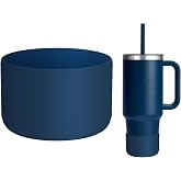 WUQID Silicone Boot Compatible with Hydro Flask Travel Tumbler 32/40oz | Anti-Slip Water Bottle Sleeve Cover Protector for 12-24oz Hydroflask Bottle, Stanley 20 30 40oz Tumbler &amp; 2.83-2.95in Bottom