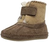 Robeez Girls' Galway Cozy Bootie Boot, Brown, 12-18 Months M US Infant
