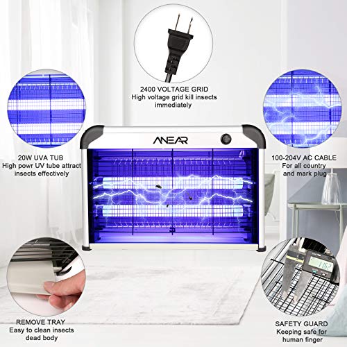 Bug Zapper, ANEAR 2 in 1 Electric Bug Zapper, Portable Mosquito Killer