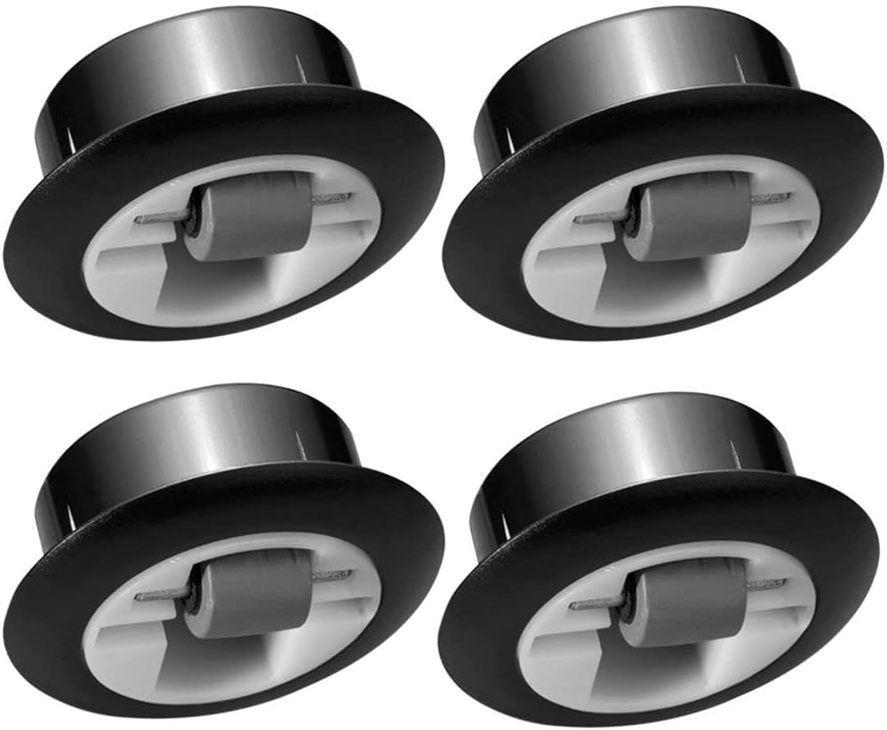 Rotelle Per Lettino Bambini - Set Di 4 Ruote In Gomma Con Freni, 360° Girevoli, Facili Da Installare, Per Mobili E Passeggini (Bianco) - Foto 12