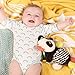 B. toys - B. baby Plush Panda Sensory Plush With Detachable Rattle & Teether Colors, Textures & Sounds Stuffed Animal For Babies, Toddlers 0 Months + Party Panda