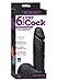 Doc Johnson Vac U Lock Codeblack UR3 Realist Cock, 6 Inch