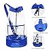 Magicbags Clear Drawstring Bucket Bag - Large Capacity Transparent Shoulder Bag,Perfect Waterproof Outdoor Clear Crossbody Backpack for Beach Travel,Yoga Fitness,School and Stadium