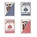 Joyin Toy 12 Decks Poker Size, Regular Index Playing Cards (6 Red/6 Blue) with Poker Chips and Dice