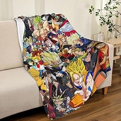 Anime Characters Flannel Throw Blanket