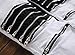 Men's White Ripped Elastic Skinny Straight Cut Slim Fit Jeans with Zipper  White  W36