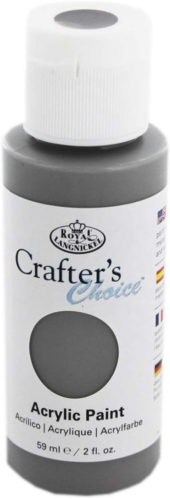 Royal & Langnickel 1430212511 Grey Acrylic Paint - 59ml, Grey Paint, 59 ml (Pack of 1)