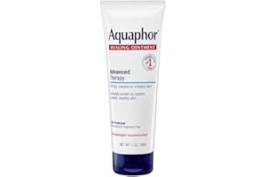 Aquaphor Healing Ointment - Dry Skin Moisturizer - Hands, Heels, Elbows, Lips - 7 oz. Tube