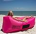 Mad Grit Best Inflatable Sofa Best Air Lounger - Pool Float Lounge Chair - Lazy Hangout Bag - Water Proof Air Hammock - Includes: 2 LED Camping Lights, 3 Pockets & Bottle Opener.