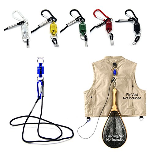 SAMSFX Magnetic Net Release Holder Aluminum Shell Magnet with Lanyard