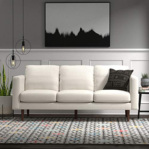 Amazon Brand Rivet Revolve Modern Upholstered Sofa Couch, 80"W, Linen