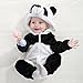 IDGIRL Unisex-baby Winter Flannel Romper Panda Outfits Suit Panda 70CM Panda 3-5 Months
