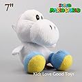 Shalleen Super Mario Bros. World Plush White Yoshi Soft Toy Stuffed Animal Doll 7" Xmas