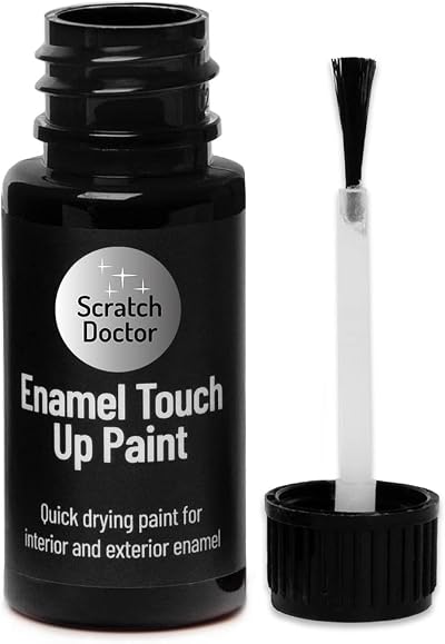 The Scratch Doctor Enamel Touch Up Paint 15ml Black Quick Dry UK Brand