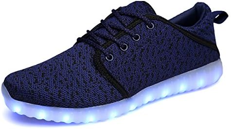 ditont LED Light Up Shoes Remote Control 16 Colors Flashing Sneakers for Kids Boys Girls(DT36Blue32)