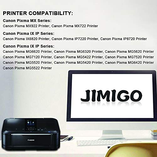 JIMIGO 20-Pack PGI-250XL CLI-251XL Compatible Ink Cartridge replacement for Canon PGI 250 CLI 251 ink, for Canon PIXMA MX922, Canon PIXMA IX6820 IP7220 IP8720 MG5520 MG5420 MG5620 MG6620 MG7520 MG7120